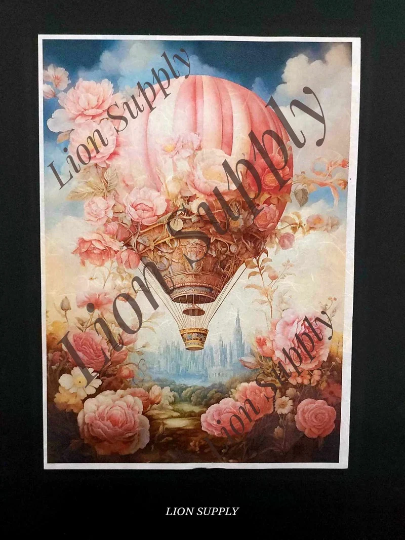 Ρυζόχαρτο "Balloons and Blooms" 3