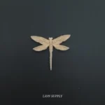 Ξυλόγλυπτο Διακοσμητικό  Λιβελούλα 7εκ.Χ6εκ.