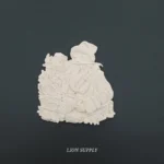 Ξυλόγλυπτο Διακοσμητικό Άγιος Βασίλης Με Δώρα 11εκ.Χ10εκ.