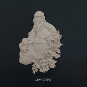 Ξυλόγλυπτο Διακοσμητικό Άγιος Βασίλης 16εκ.Χ11εκ.