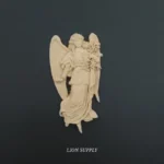 Ξυλόγλυπτο Διακοσμητικό Άγγελος 11εκ.Χ6εκ.