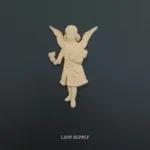 Ξυλόγλυπτο Διακοσμητικό Άγγελος 11εκ.Χ6εκ.