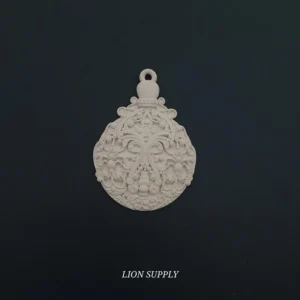 Ξυλόγλυπτο Διακοσμητικό Χριστουγεννιάτικη Μπάλα 11,4εκ.Χ8,3εκ.