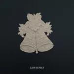 Ξυλόγλυπτο Διακοσμητικό Χριστουγεννιάτικες Καμπάνες 11εκ.Χ9,5εκ.