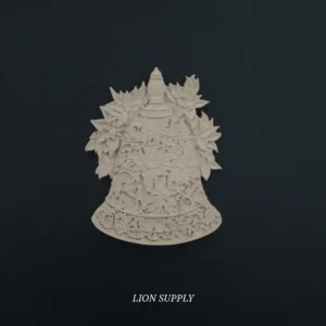 Ξυλόγλυπτο Διακοσμητικό Χριστουγεννιάτικη Καμπάνα 11εκ.Χ9εκ.