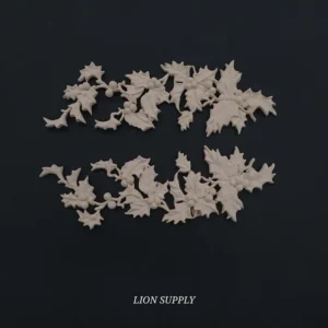 Ξυλόγλυπτο Διακοσμητικό Γκι Σετ 2 Τεμαχίων  18εκΧ5εκ.