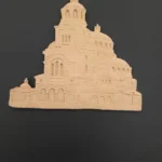 Ξυλόγλυπτος Ιερός Ναός 14εκ.Χ12εκ.