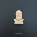 Ξυλόγλυπτο Διακοσμητικό Σωκράτης 7εκ.Χ5εκ.