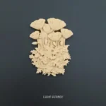 Ξυλόγλυπτο Διακοσμητικό Μπουκέτο Λουλουδιών 10εκ.Χ7,5εκ.