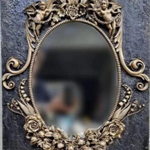 Ξυλόγλυπτα διακοσμητικά για καθρέπτη by Maria Kaftaki