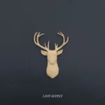 Ξυλόγλυπτο Διακοσμητικό Ελάφι 8εκ.Χ5,6εκ.