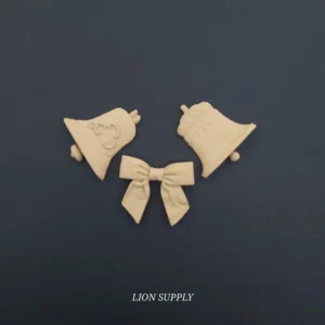 Ξυλόγλυπτο Διακοσμητικό Καμπάνες Σετ 3 τεμ. 4,5εκ.Χ4εκ.