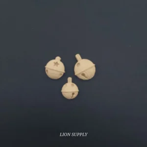 Ξυλόγλυπτο Διακοσμητικό Χριστουγεννιάτικες Μπάλες Σετ 3 τεμ. 2,5εκ,2,3εκ,2εκ.