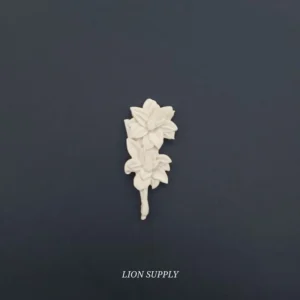 Ξυλόγλυπτο Διακοσμητικό Λουλούδι 7,5εκΧ3,2εκ.