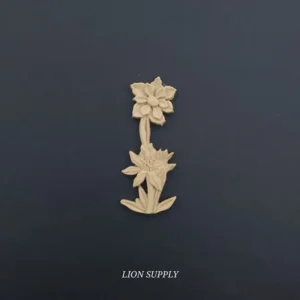 Ξυλόγλυπτο Διακοσμητικό Λουλούδι 10εκ.Χ3εκ.