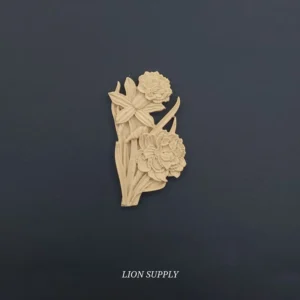 Ξυλόγλυπτο Διακοσμητικό Λουλούδι 10εκ.Χ5εκ.