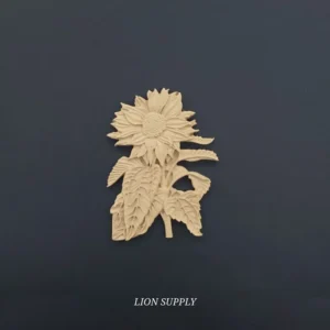 Ξυλόγλυπτο Διακοσμητικό Λουλούδι 10εκ.Χ6εκ.