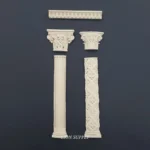 Ξυλόγλυπτο  Διακοσμητικό Σετ  5 τεμ 15εκ.Χ3εκ.