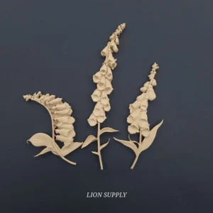 Ξυλόγλυπτο Διακοσμητικό  Λουλούδια Σετ 3  τεμ.