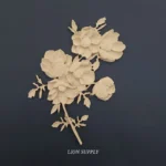 Ξυλόγλυπτο Διακοσμητικό  Λουλούδι 17εκ.Χ11εκ.