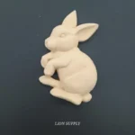 Ξυλόγλυπτο Διακοσμητικό Κουνέλι 13,5εκ.Χ8εκ.