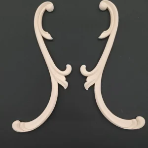 Ξυλόγλυπτο Διακοσμητικό Σετ 2 Τεμαχίων 30εκ.Χ5,5εκ.