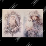 Ricepaper Winter Gir l& Owl