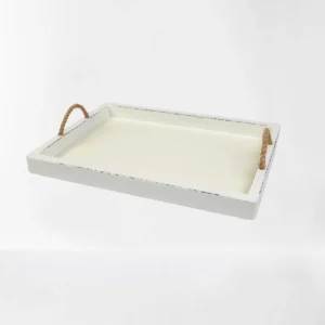 ΔΙΣΚΟΣ ΣΕΡΒΙΡ ΞΥΛΙΝΟΣ 44X31 VINTAGE-WHITE CHOCOLATE