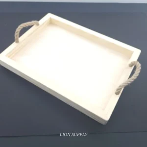 Ξύλινος Άβαφτος Δίσκος   37Χ27Χ3,7ΕΚ