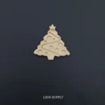 Ξυλόγλυπτο Διακοσμητικό Χριστουγεννιάτικο Δέντρο 6.5εκΧ6,5εκ.