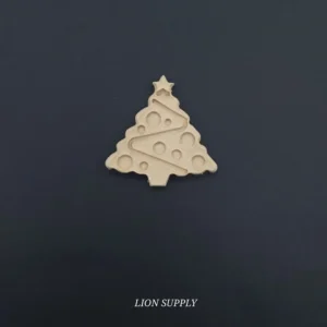 Ξυλόγλυπτο Διακοσμητικό Χριστουγεννιάτικο Δέντρο 6.5εκΧ6,5εκ.