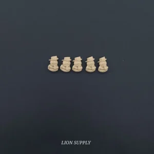 Ξυλόγλυπτο Διακοσμητικό Χιονάνθρωποι Σετ  5 τεμ. 2,5εκ.Χ1,5εκ.