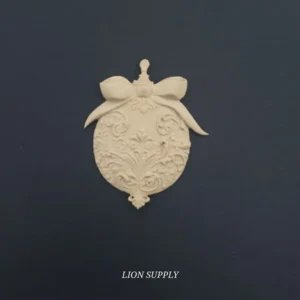 Ξυλόγλυπτο Διακοσμητικό Χριστουγεννιάτικη Μπάλα 9εκ.Χ7εκ.