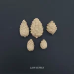 Ξυλόγλυπτο Διακοσμητικό Σετ Κουκουνάρια  5 τεμ.