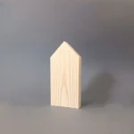 Ξύλινο Άβαφο Προϊόν σε Σχήμα Σπιτιού (Πεύκο) 15,5χ7χ2εκ