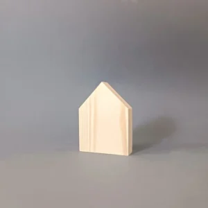 Ξύλινο Άβαφο Προϊόν σε Σχήμα Σπιτιού (Πεύκο) 9,5χ7χ2εκ