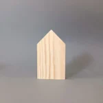 Ξύλινο Άβαφο Προϊόν σε Σχήμα Σπιτιού (Πεύκο) 12,5χ7χ2εκ