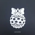 Χριστουγεννιάτικη Μπάλα mdf 9εκ.X7εκ.