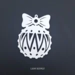 Χριστουγεννιάτικη Μπάλα mdf 9εκ.X7εκ.