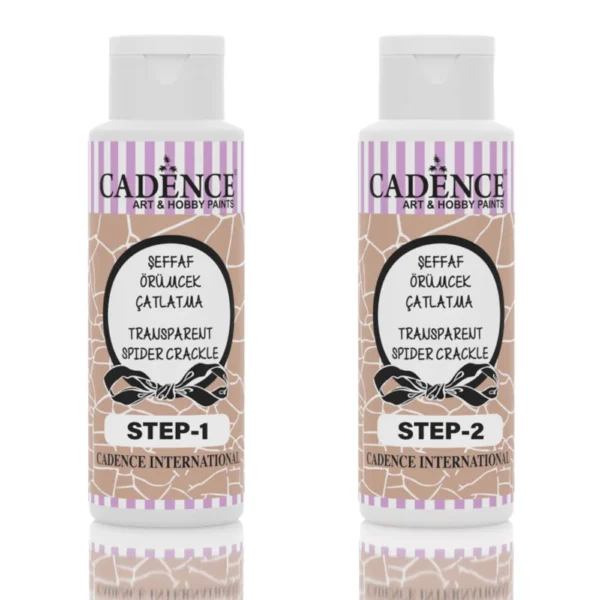 Spider crackle transparent