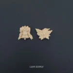 Ξυλόγλυπτο  Χριστουγεννιάτικο Διακοσμητικό Σετ 2 τεμ