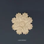 Ξυλόγλυπτο Διακοσμητικό Ροζέτα 10,5εκ.Χ10,5εκ.