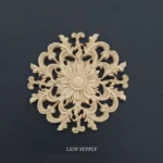 Ξυλόγλυπτο Διακοσμητικό Ροζέτα 10εκ.